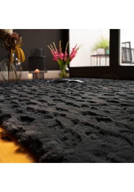 Tapis Extrêmement Doux Shaggy Brillant Effet 3D
