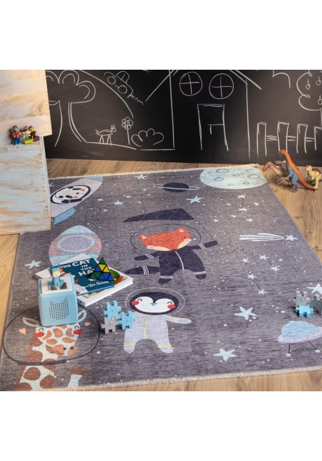 Tapis Renard Astronaute - Tapis pour Garçon | My Greta