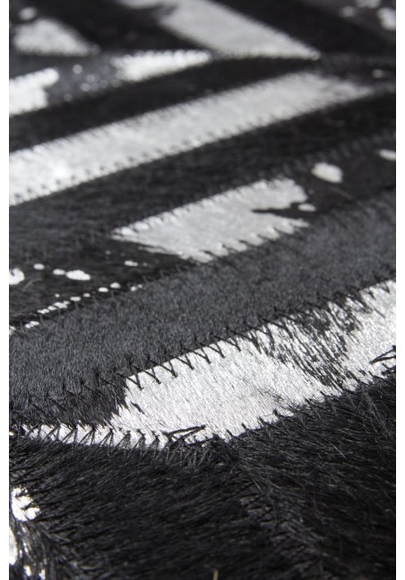Tapis Cuir Noir Argent - Spark 410