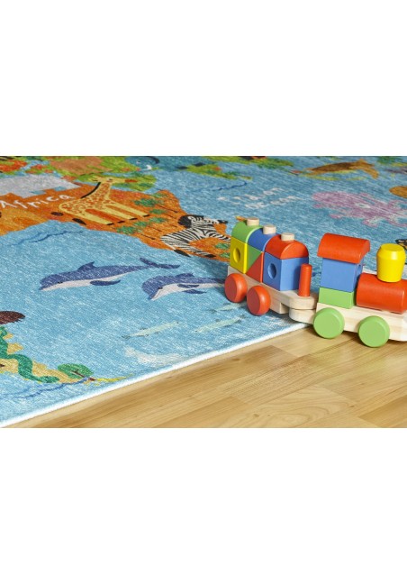 Tapis Carte du Monde | Ludique, Enfants & Animaux