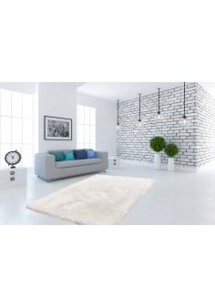 Tapis Shaggy Blanc 2