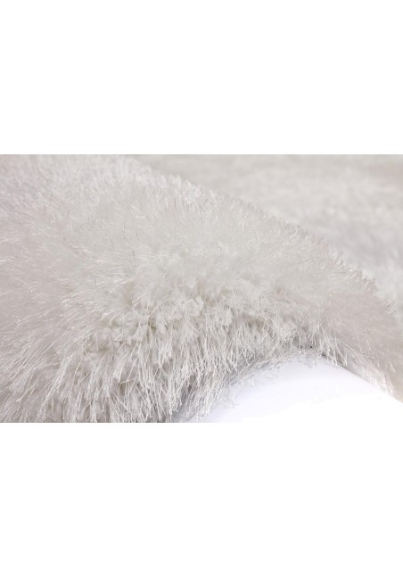 Tapis Shaggy Blanc