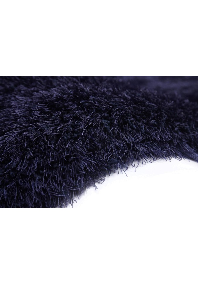 Tapis Poils Longs Ultra Doux Bleu Nuit