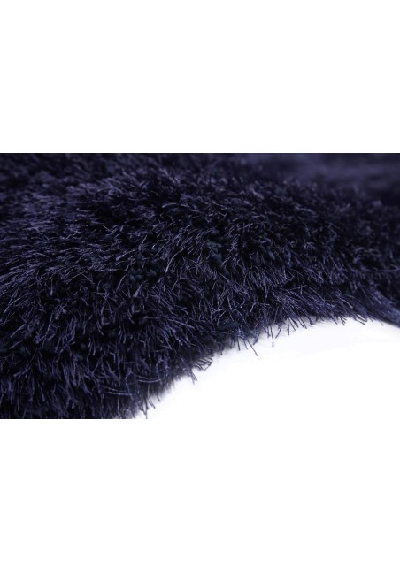 Tapis Poils Longs Ultra Doux Bleu Nuit