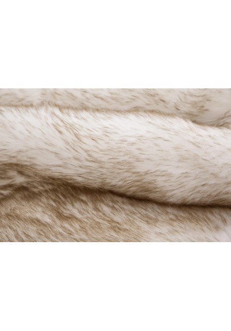Tapis Shaggy Blanc Marron - Crown
