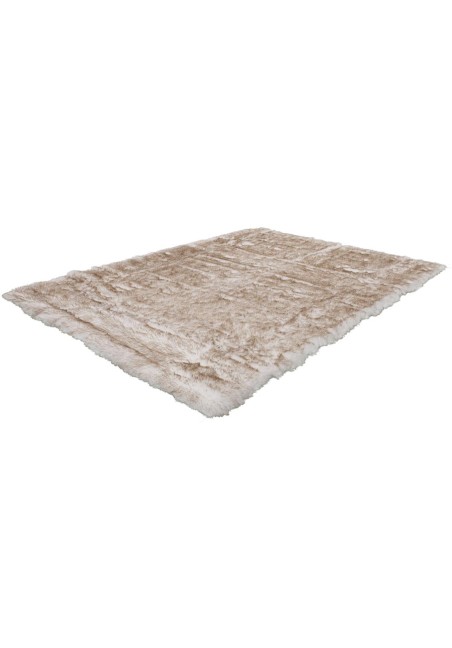 Tapis Shaggy Blanc Marron - Crown