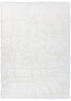 Tapis Shaggy Blanc Poil Fin - Crown