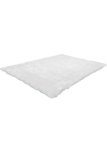 Tapis Shaggy Blanc Poil Fin - Crown