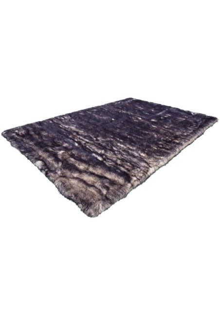 Tapis Shaggy Blanc violet - Crown