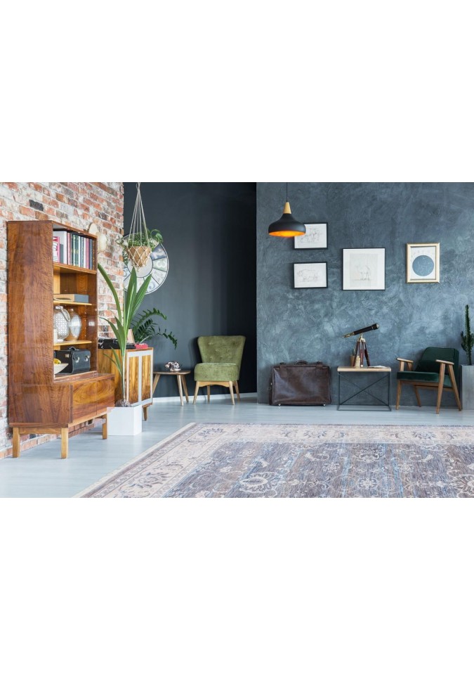 Tapis Vintage Gris -Tibet