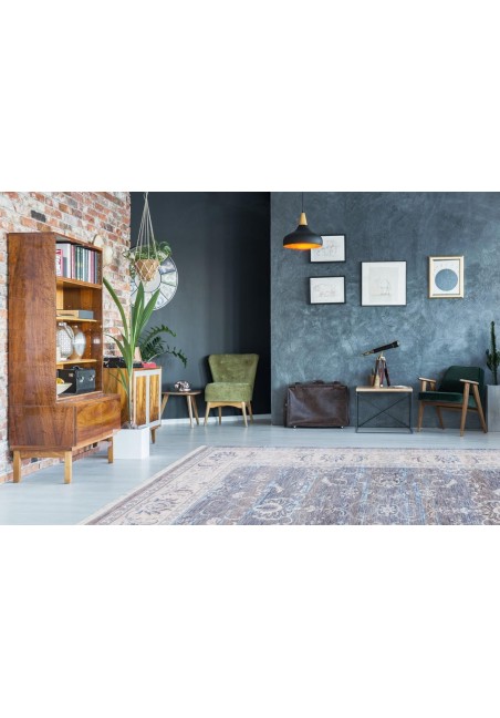 Tapis Vintage Gris -Tibet