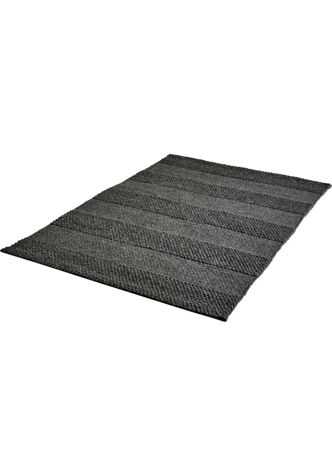 Tapis 100% Laine Gris Béton - Dakoka