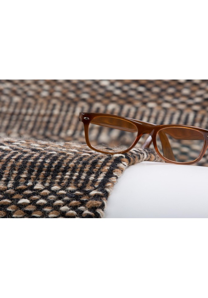 Tapis Marron en Laine - Jaipur