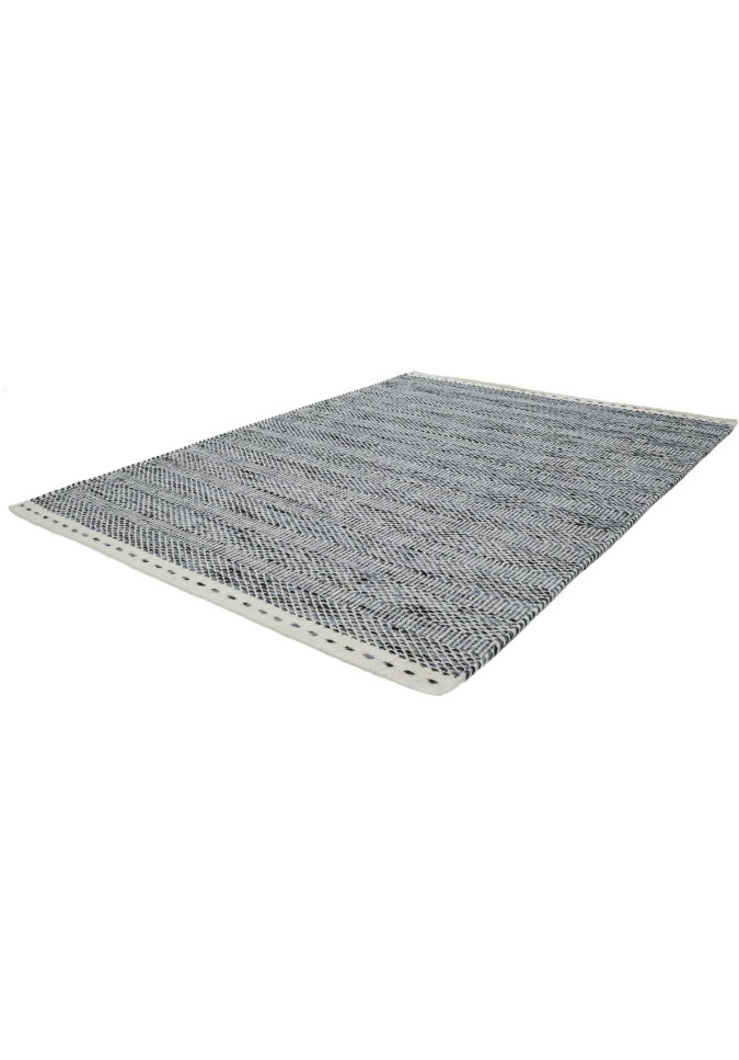 Tapis Gris en Laine - Jaipur