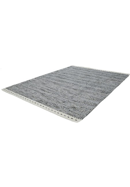 Tapis Gris en Laine - Jaipur