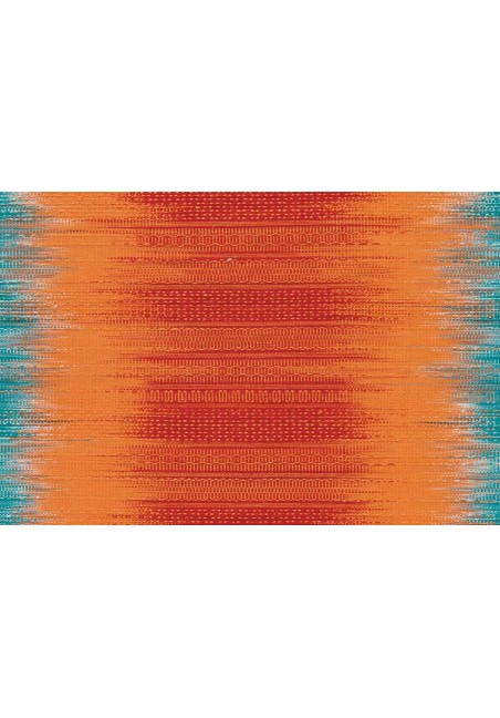 Tapis Naturel Laine de Nouvelle Zélande Orange / Bleu Sunset 8070 - Arte Espina