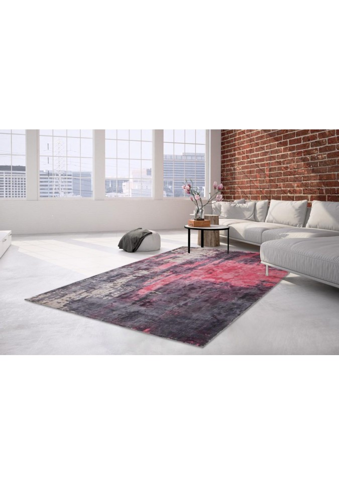 Tapis Rouge / Beige / Anthracite - Ocean 100