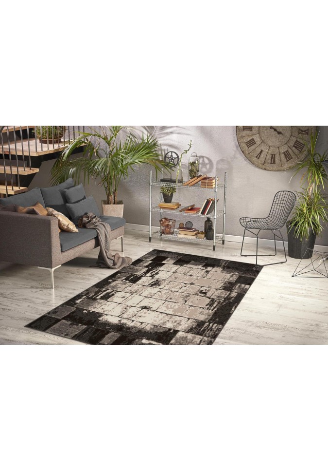 Tapis Vintage Crème / Marron - Esperanto 325