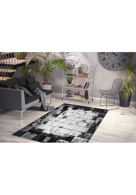 Tapis Vintage Gris Anthracite - Esperanto 325