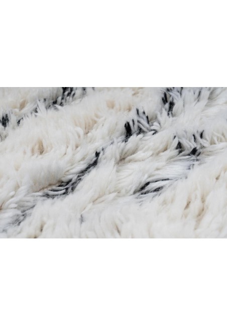 Tapis Shaggy Laine Ivoire - Casablanca 110
