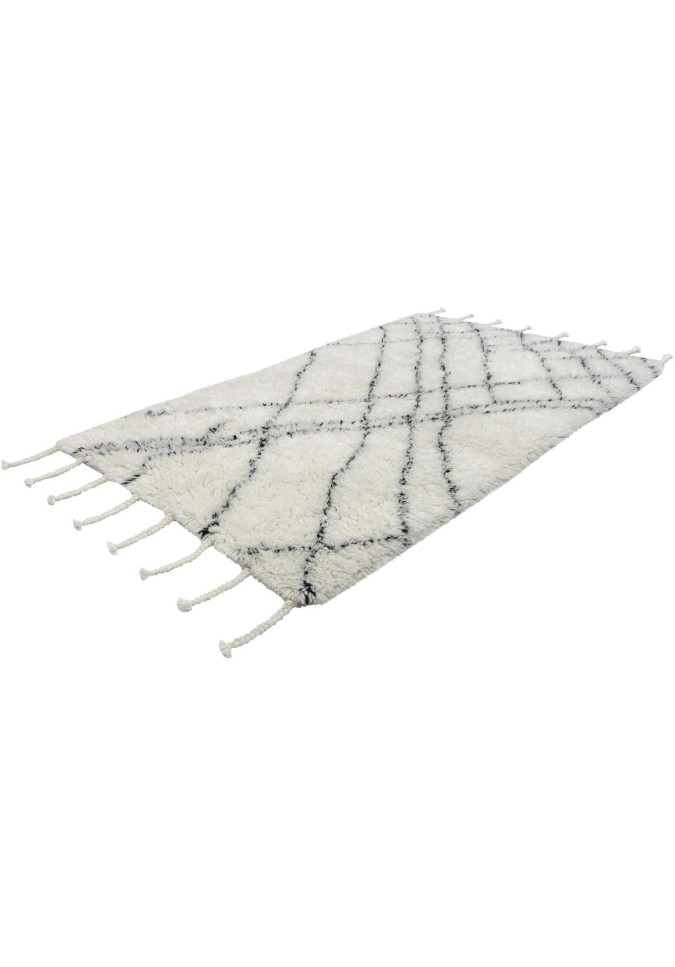 Tapis berbere Laine Ivoire - Casablanca 130