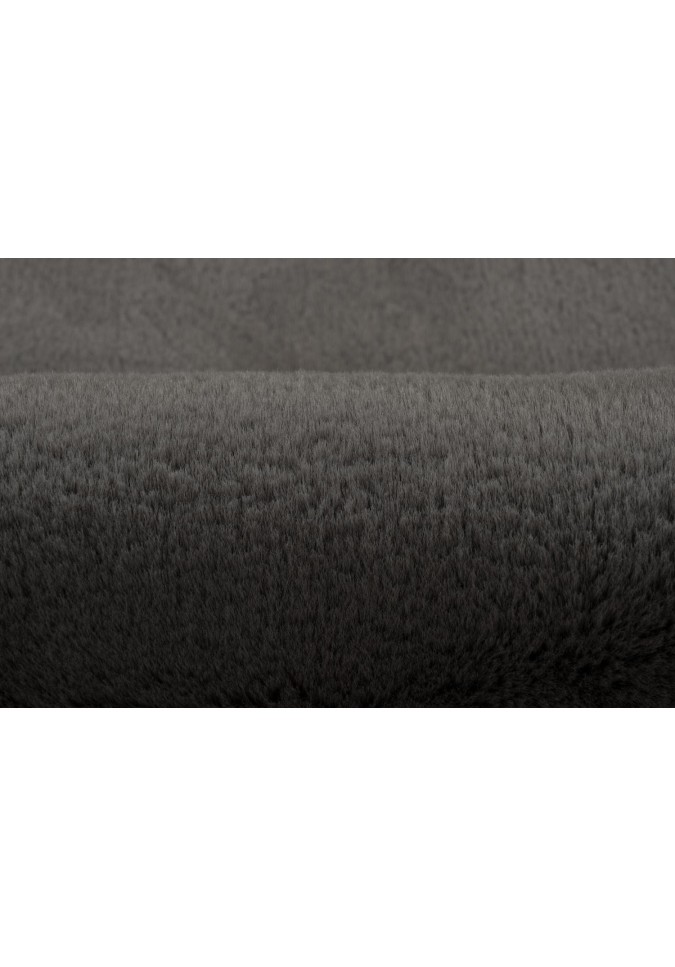 Tapis Descente de Lit Ultra Doux de Couleur Gris