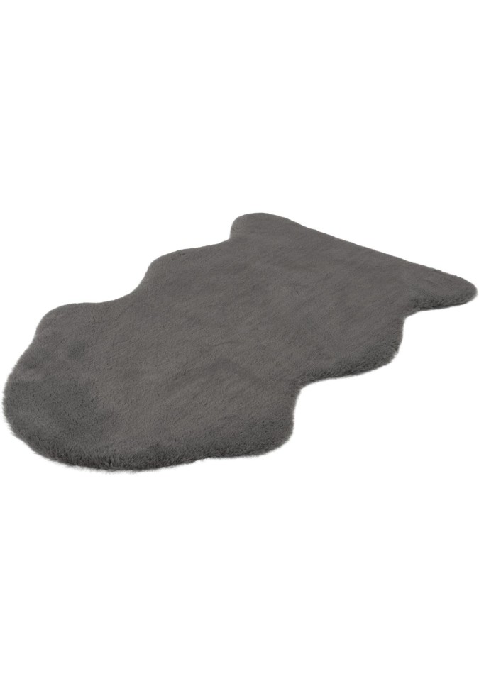 Tapis Descente de Lit Ultra Doux de Couleur Gris