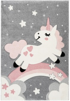 Tapis Licorne rose pour fille