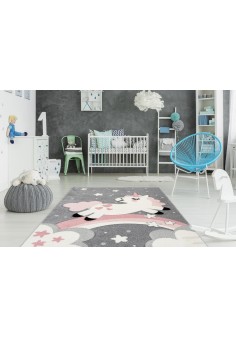 Tapis Licorne rose pour fille 2