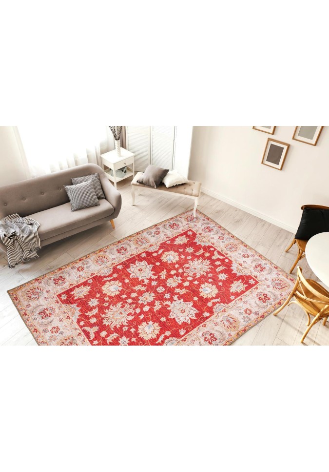 Tapis à poils plats Rouge - Faye 625