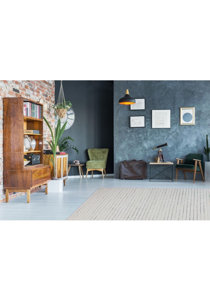 Tapis Design Prime 110 Gris et Blanc