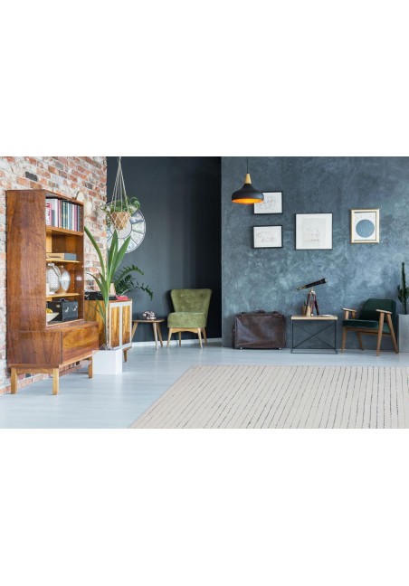 Tapis Design Prime 110 Gris et Blanc