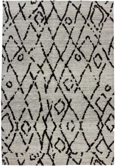 Tapis Vintage - River 110 Gris / Noir