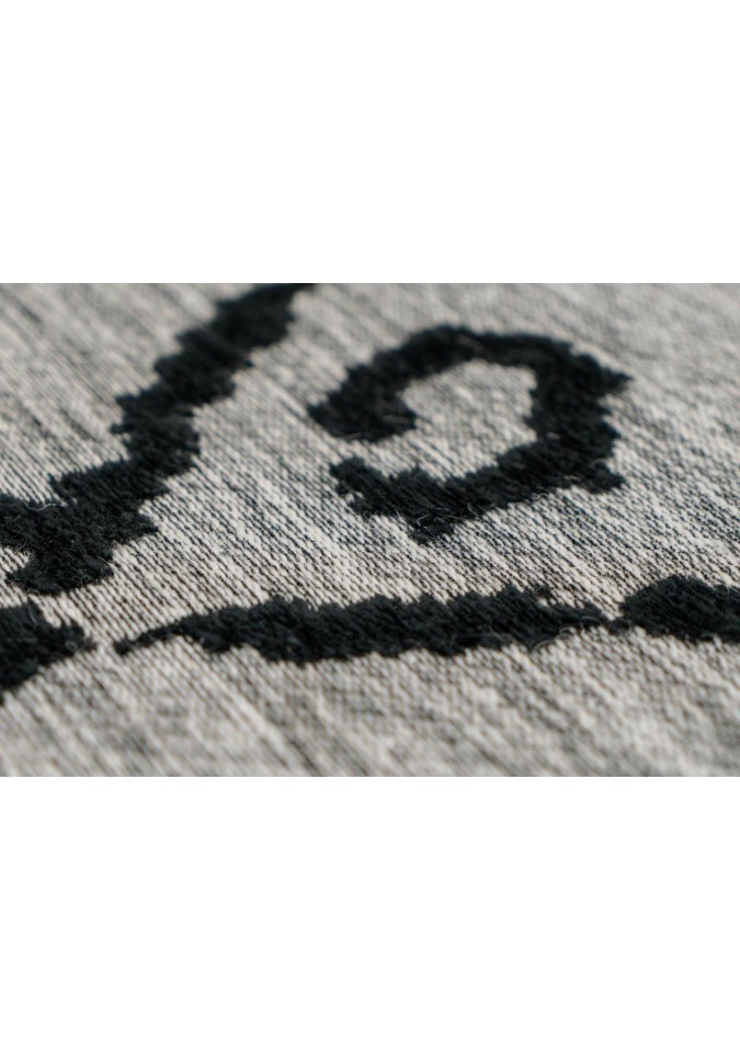 Tapis Vintage - River 110 Gris / Noir