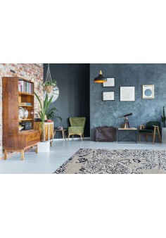 Tapis Vintage River 120 Gris / Blanc 2