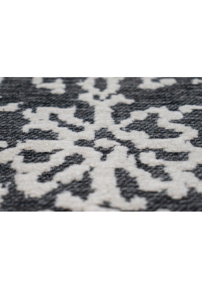 Tapis Vintage - River 130 Gris anthracite