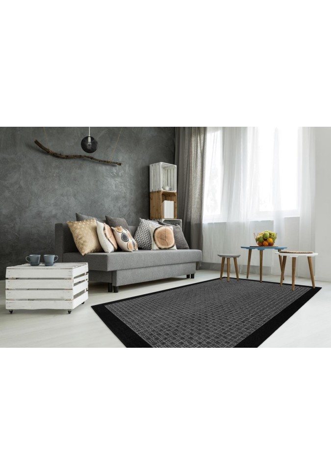 Tapis Tressé Indonesia Gris