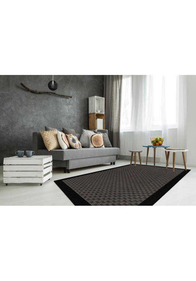 Tapis tressé Indonesia Taupe
