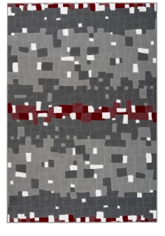 Tapis Design - Multicolore / Rouge - Vancouver 210