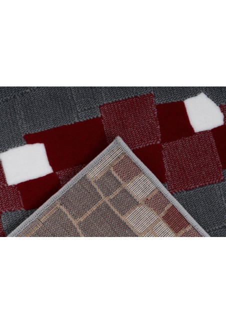 Tapis Design - Multicolore / Rouge - Vancouver 210