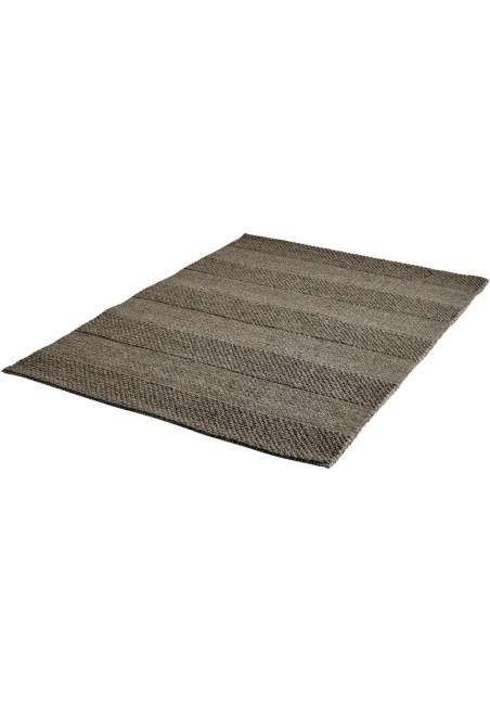 Tapis 100% Laine Taupe - Dakoka