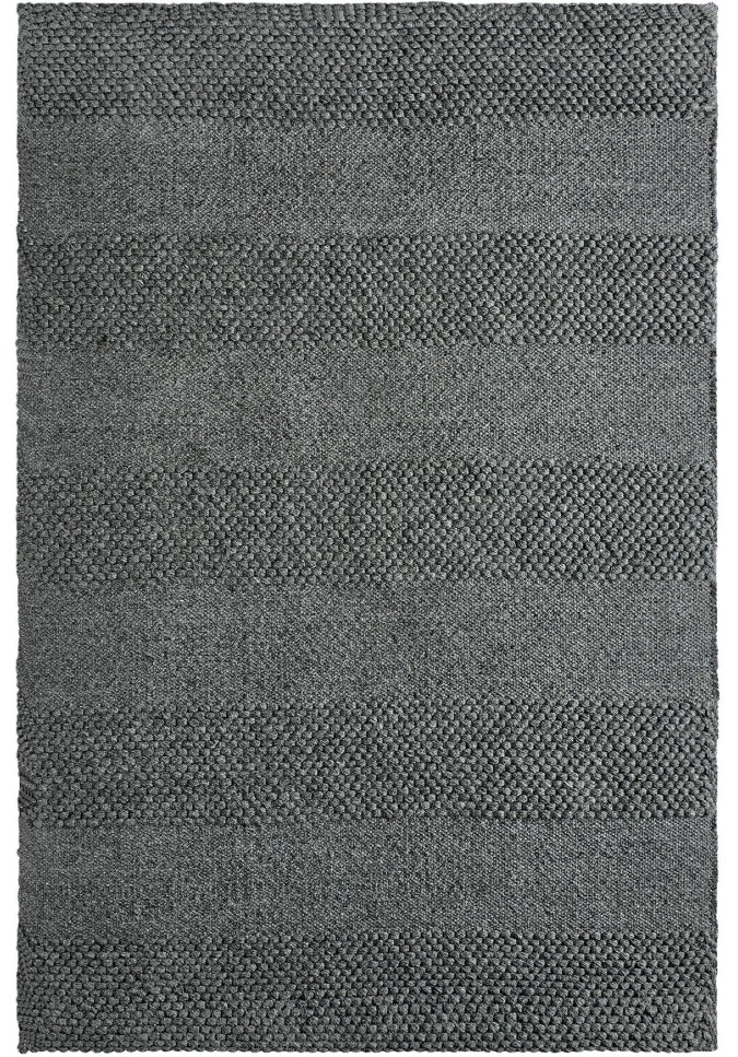 Tapis 100% Laine Gris Béton - Dakoka