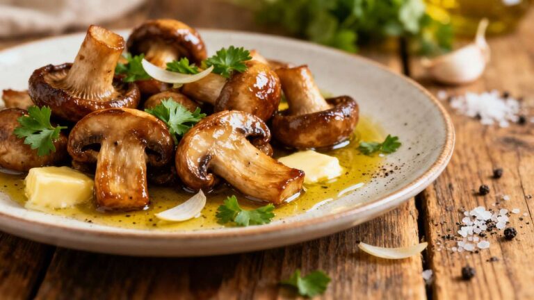 Le chef Etchebest nous dévoile sa méthode de cuisson des champignons qui fixe leur jus pour un rendu caramélisé