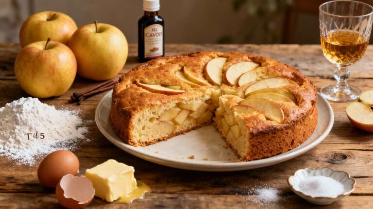 Julie Andrieu nous dévoile son gâteau aux pommes préféré « c’est bien meilleur qu’une simple tarte »