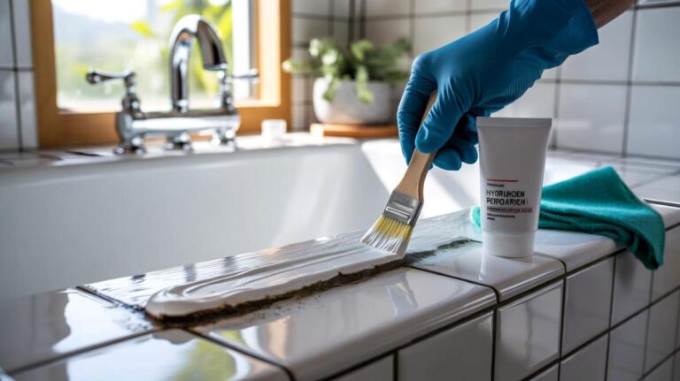 Sans vinaigre ni bicarbonate: la méthode simple et redoutable pour blanchir les joints moisis de la salle de bain