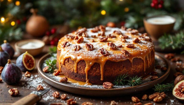 Je prépare tous les ans ce cake salé de Noël à l'avance que je congèle pour être tranquille le Jour J