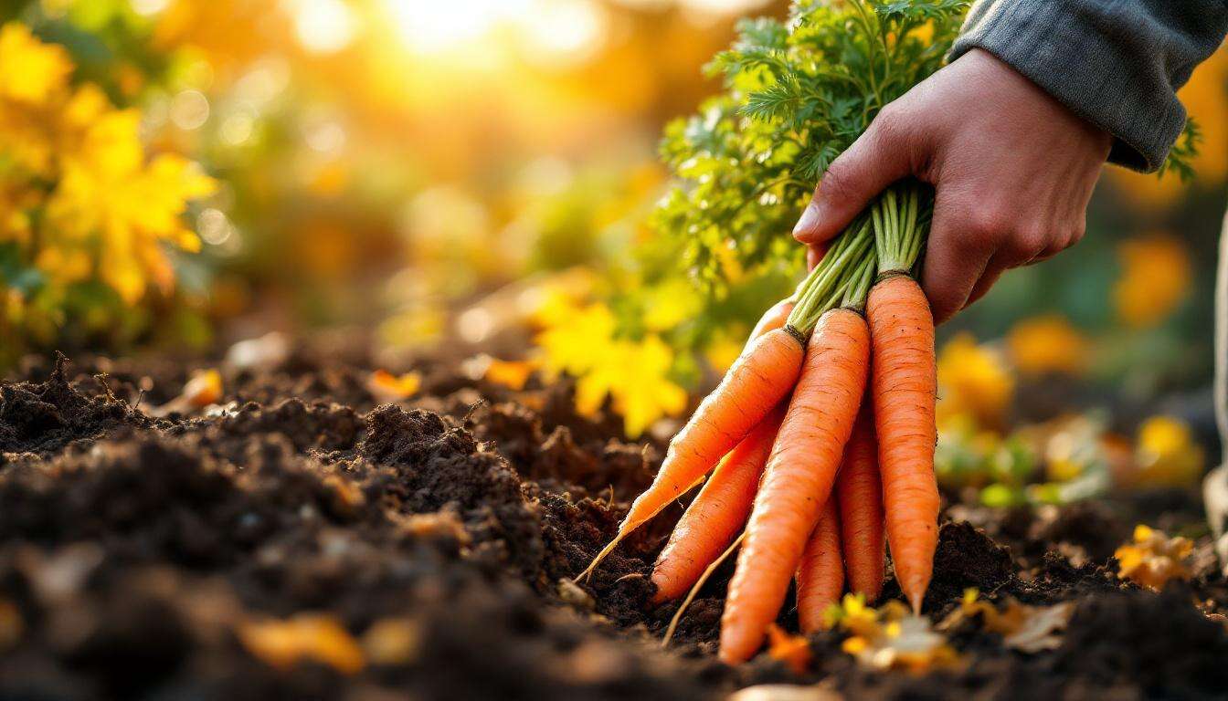 Ce geste d’automne sur les carottes et panais qui intrigue les jardiniers et promet des légumes sucrés tout l’hiver