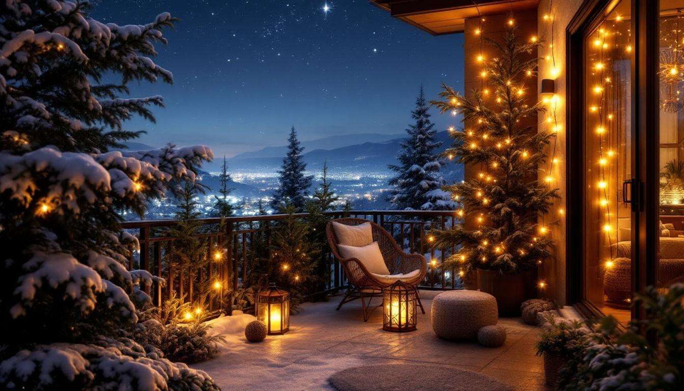 Ce mur d’intimité cosy pour balcon d’hiver transforme votre vis-à-vis sans travaux et en fait la plus belle déco lumineuse de la saison