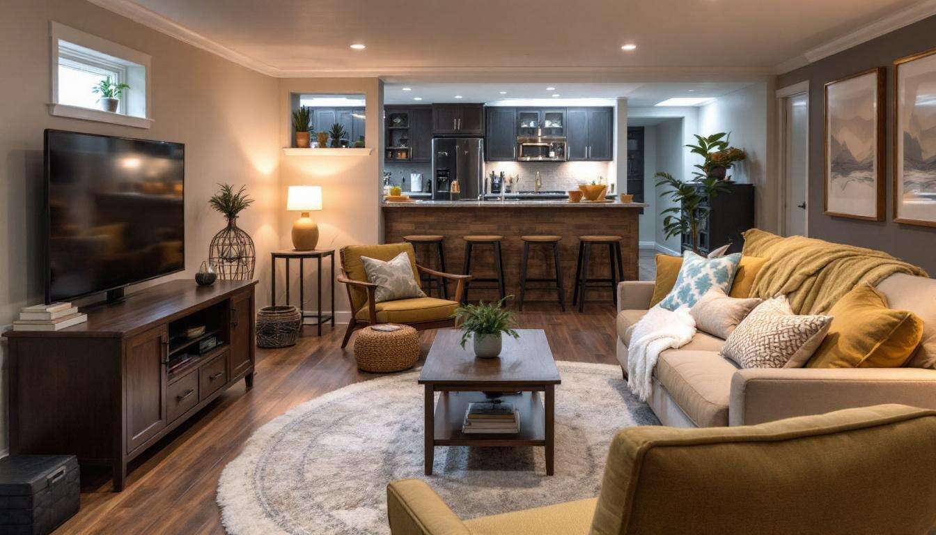 Ce propriétaire a transformé son sous-sol brut en pièce à vivre en 100 jours, avec un petit budget : des idées futées à copier quand on manque de place