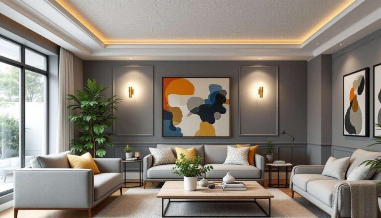 Ce plafond popcorn qui gâche votre salon : 9 astuces déco 2025 (sans travaux ni poussière) pour le rendre méconnaissable en quelques heures